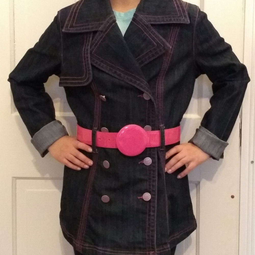 Vintage Joujou Royale Denim Belted Jacket